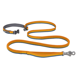 Vodítko pre psy Ruffwear Roamer™ Bungee Dog Lead-yellow-snow-M