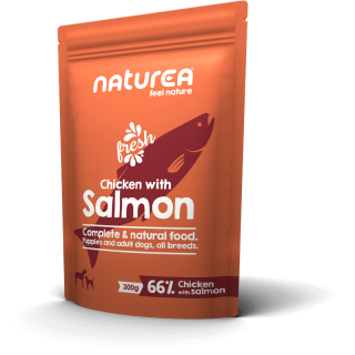 Mokré krmivo pre psov Naturea Chicken with Salmon 300g