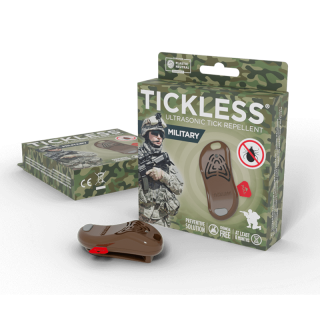 TICKLESS MILITARY - Ultrazvukový odpudzovač kliešťov a bĺch pre ľudí-brown