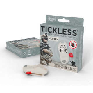 TICKLESS MILITARY - Ultrazvukový odpudzovač kliešťov a bĺch pre ľudí-beige