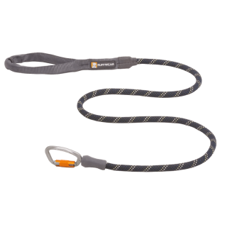 Vodítko pre psy Ruffwear Knot-a-Leash Rope Dog Lead-obsidian-black-L