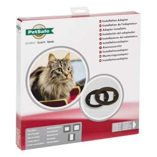 PetSafe inštalačný adaptér pre mikročipové a manuálne uzamykateľné dvierka pre mačky-brown