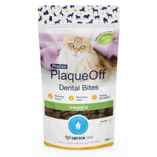 Doplnok výživy pre mačky, ProDen PlaqueOff Dental Bites Cat 60g